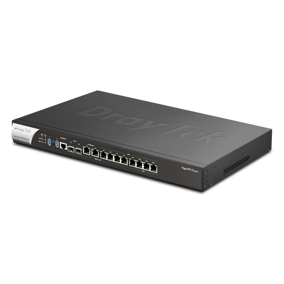Draytek V3912S-K Wired Routers - Black