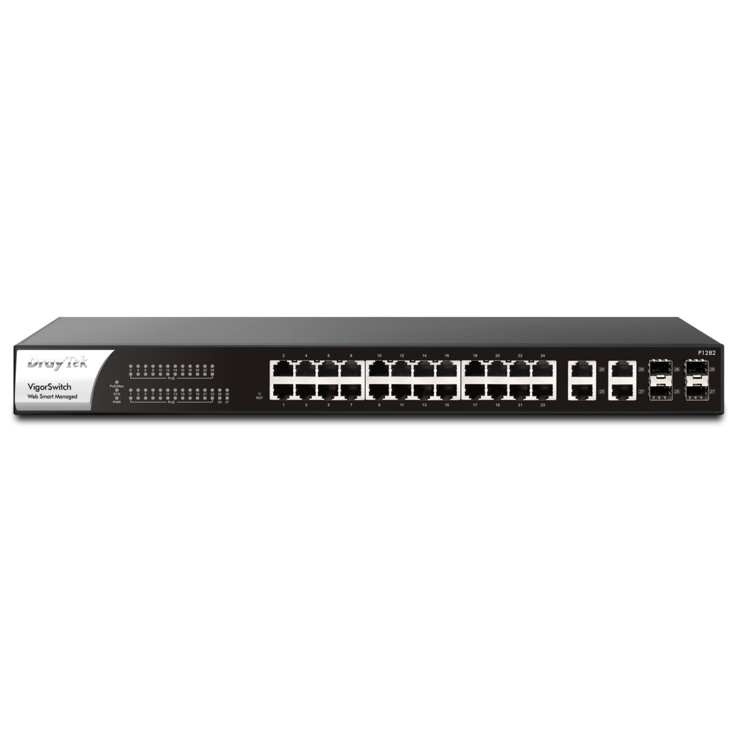 DrayTek P1282 Network Switches - Black