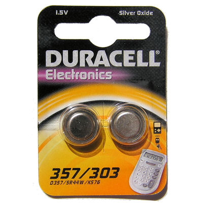 Duracell D357 Household Batteries - Silver