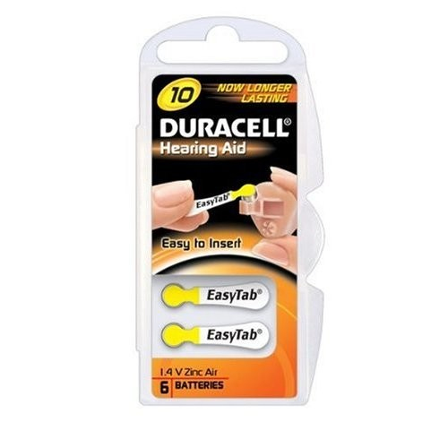 Duracell DA10 Household Batteries - Yellow