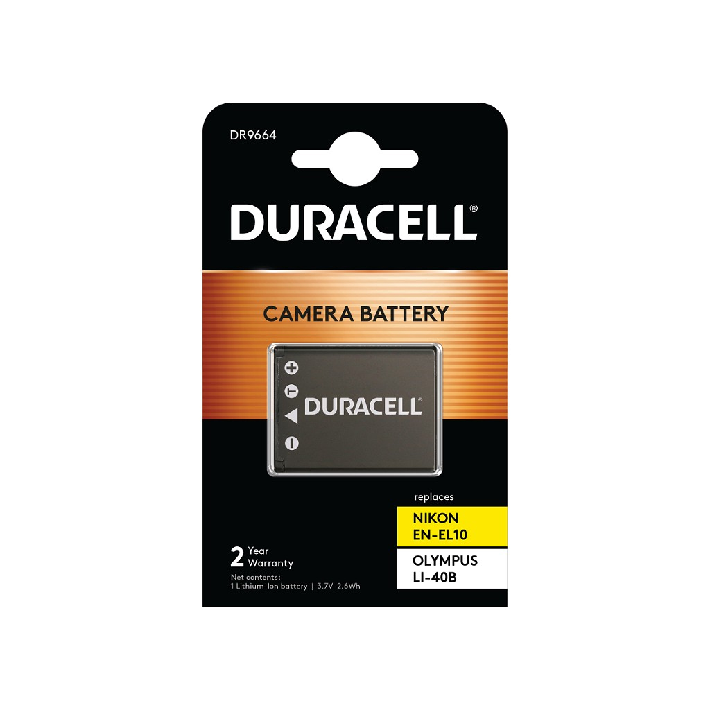 Duracell Li-40B Camera/Camcorder Batteries - Black