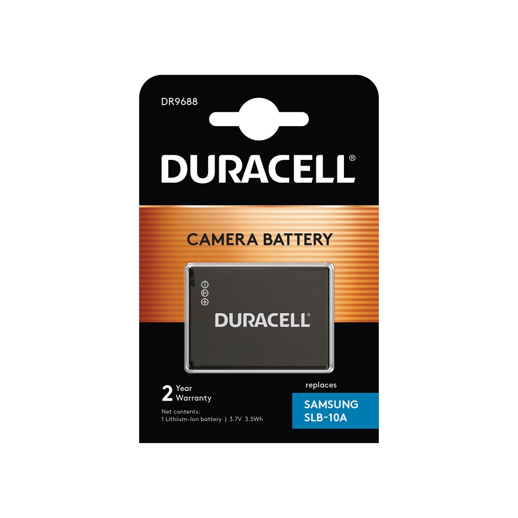 Duracell SLB-10A Camera/Camcorder Batteries - Black
