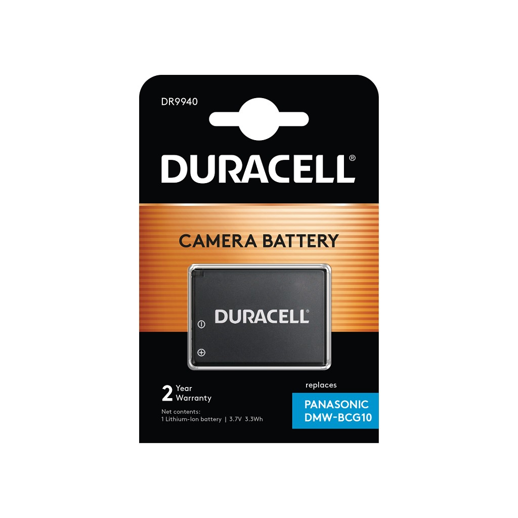 Duracell DMW-BCG10 Camera/Camcorder Batteries - Black