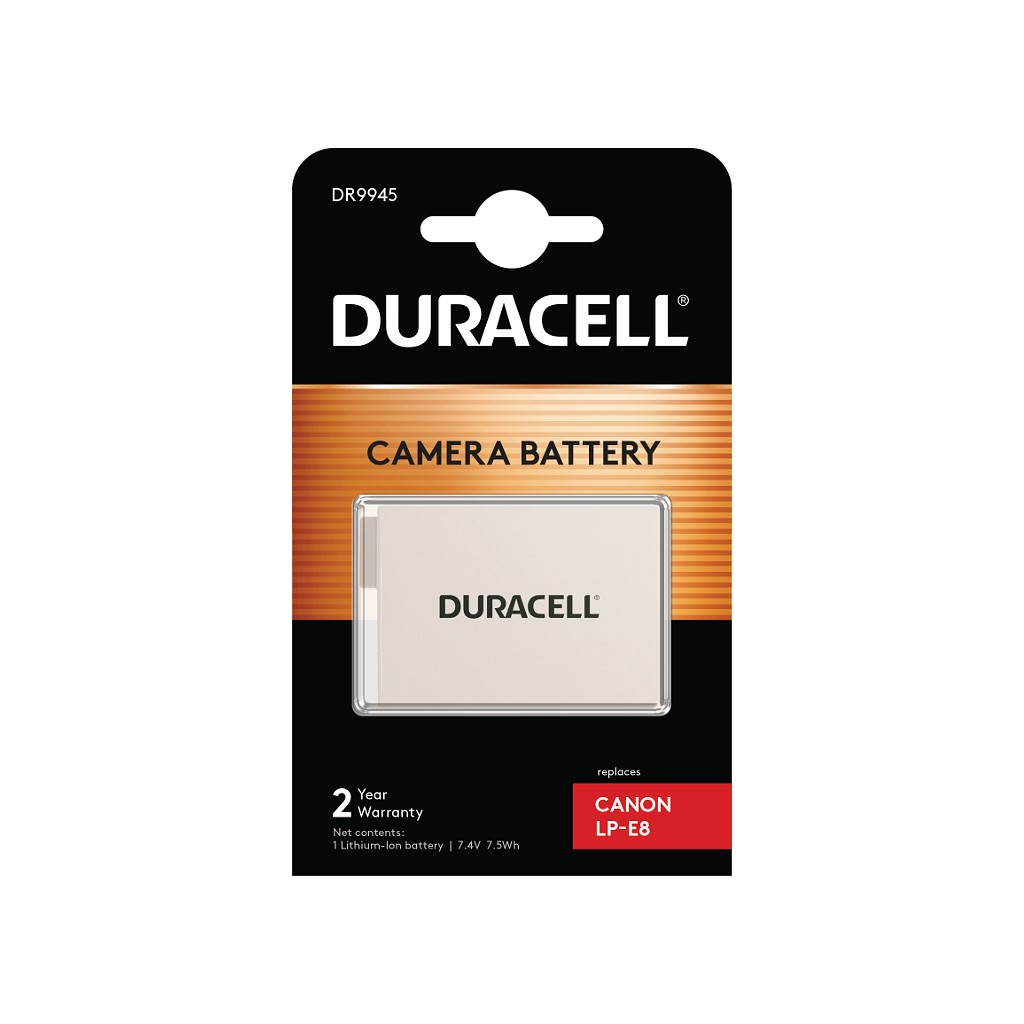 Duracell LP-E8 Camera/Camcorder Batteries - White