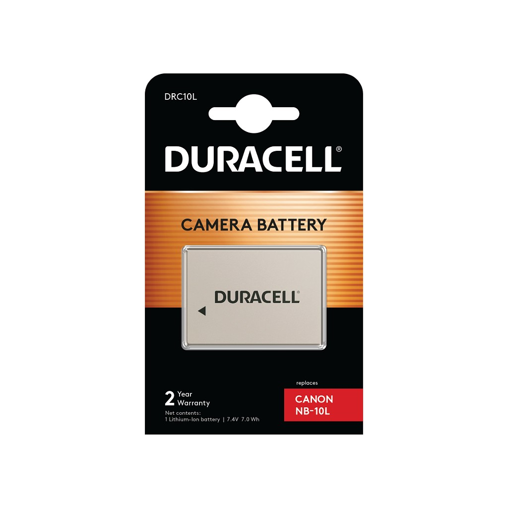 Duracell NB-10L Camera/Camcorder Batteries - White