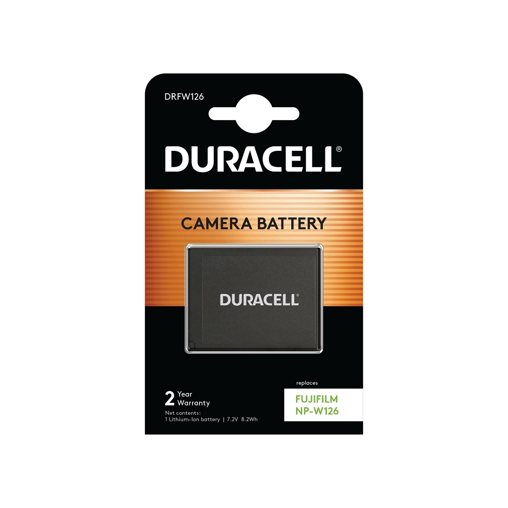 Duracell NP-W126 Camera/Camcorder Batteries - Black