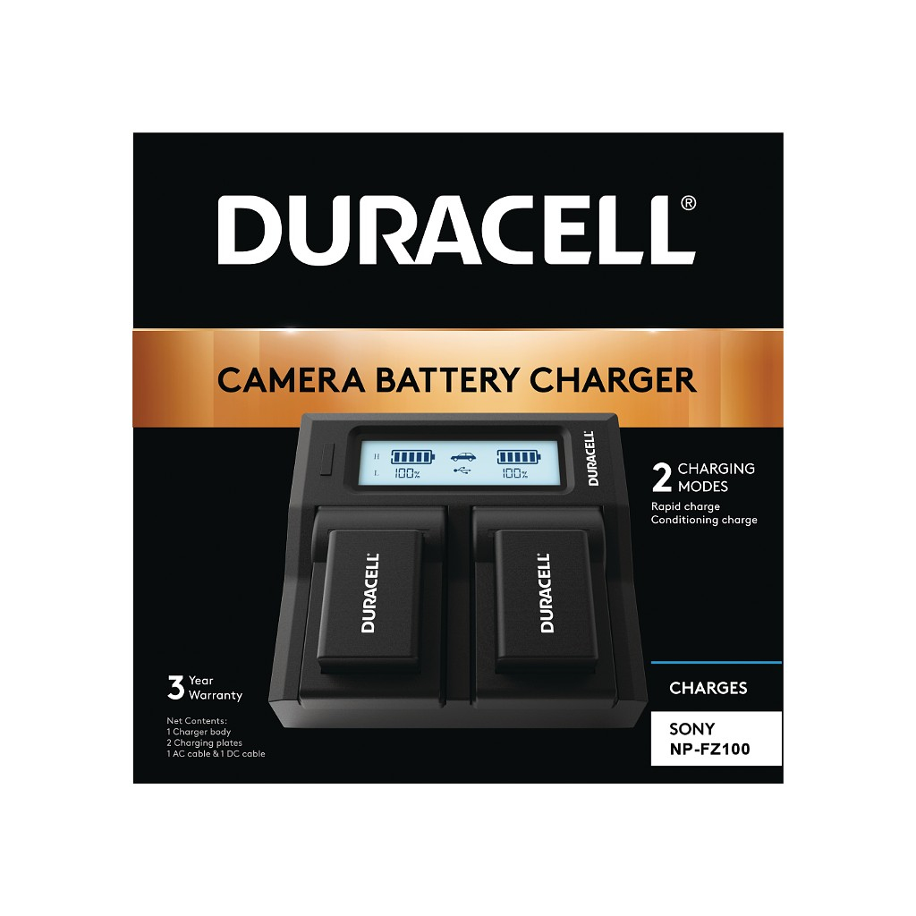 Duracell LED Dual DSLR Battery Charger