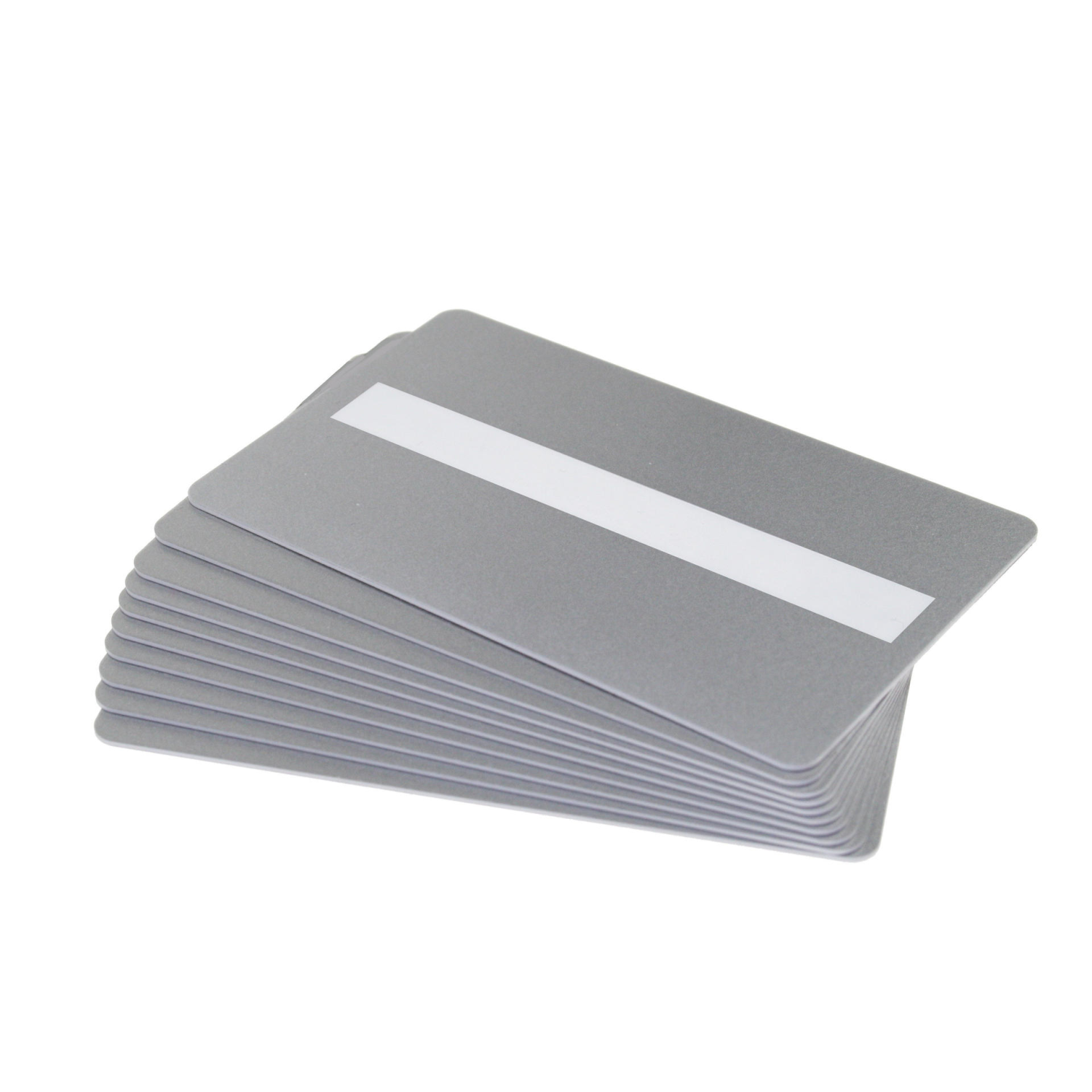 Dyestar Silver 760 Micron Plastic Cards with Signature Strip (Pack of 100)
