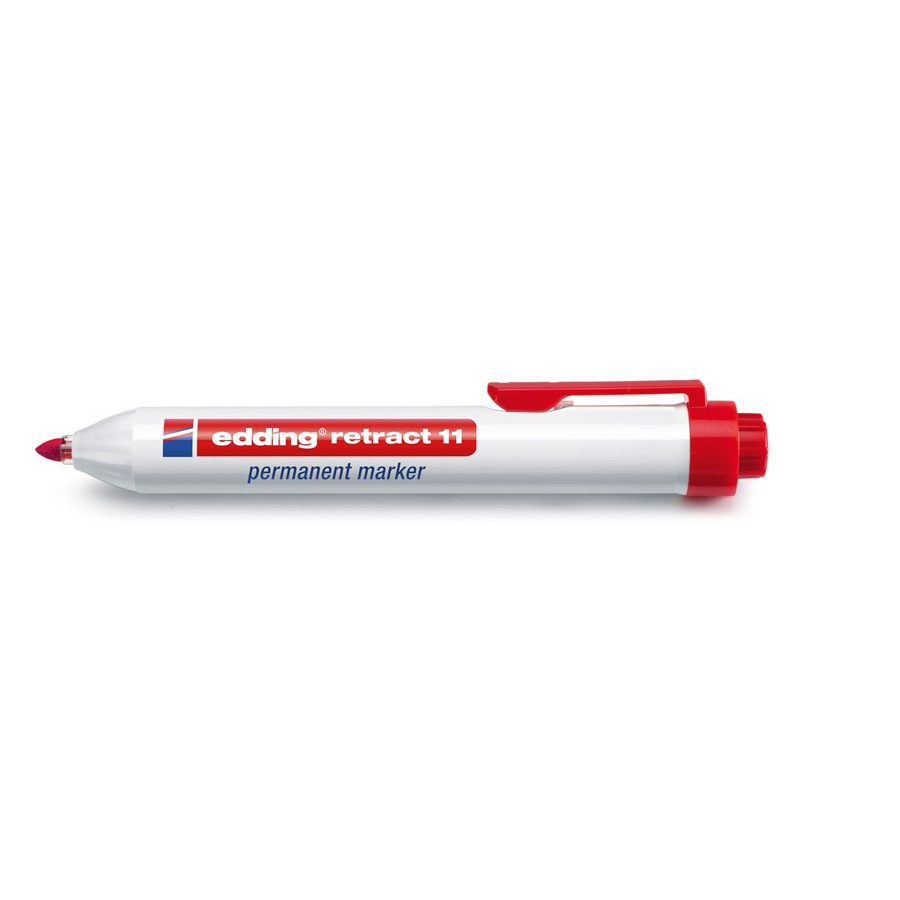 Edding retract 11 permanent marker Bullet tip Red