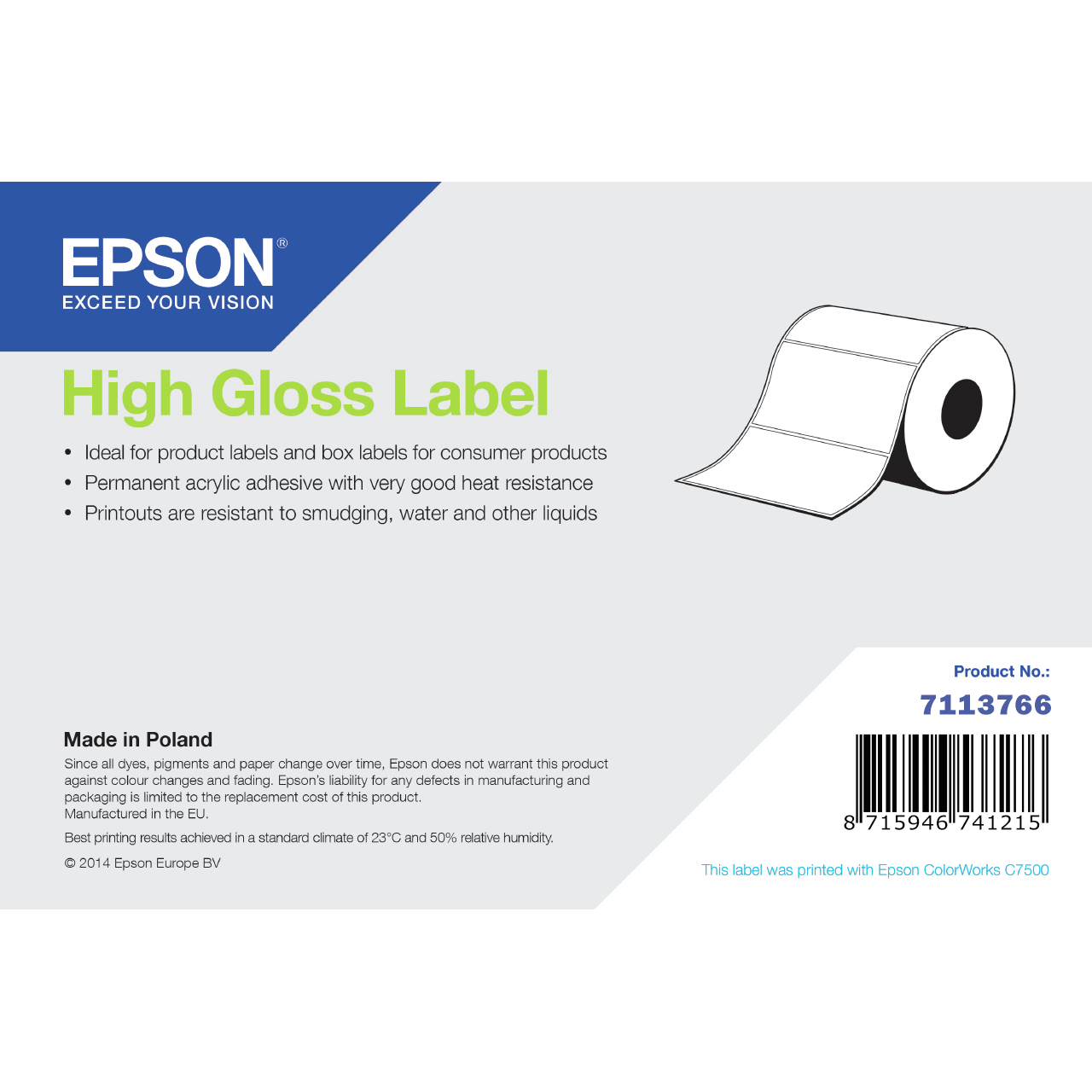 Epson HIGH GLOSS LABEL CONTINUOUS