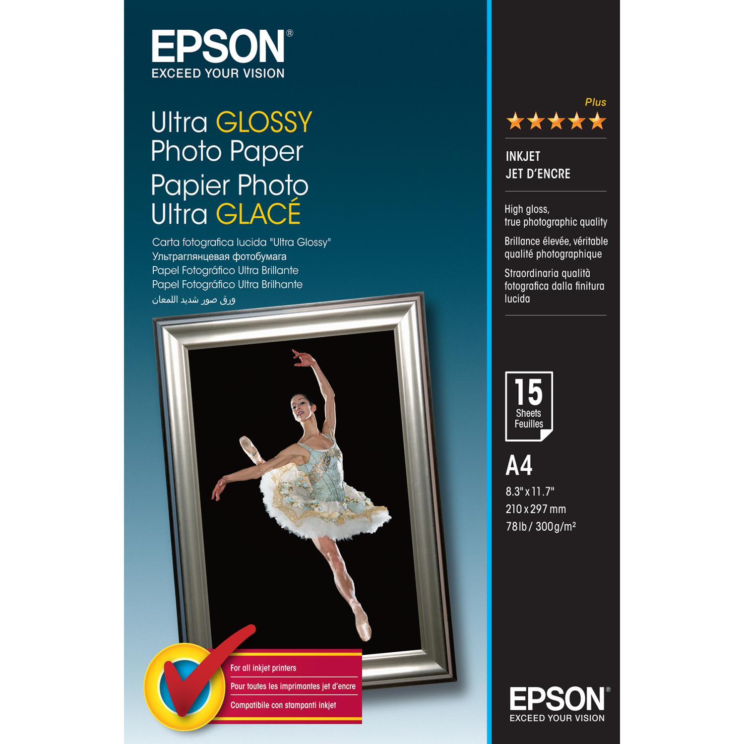 Epson Ultra Glossy Photo Paper - A4 - 15 Sheets