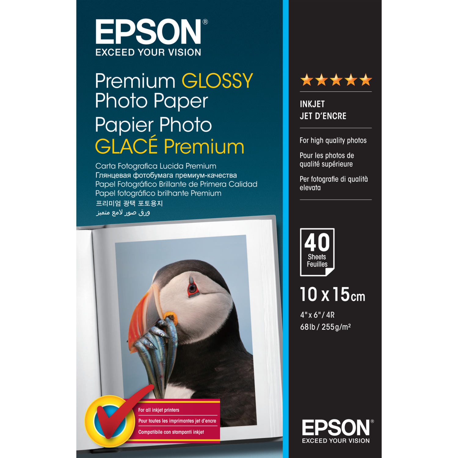 Epson 10x15cm Photo Paper - White