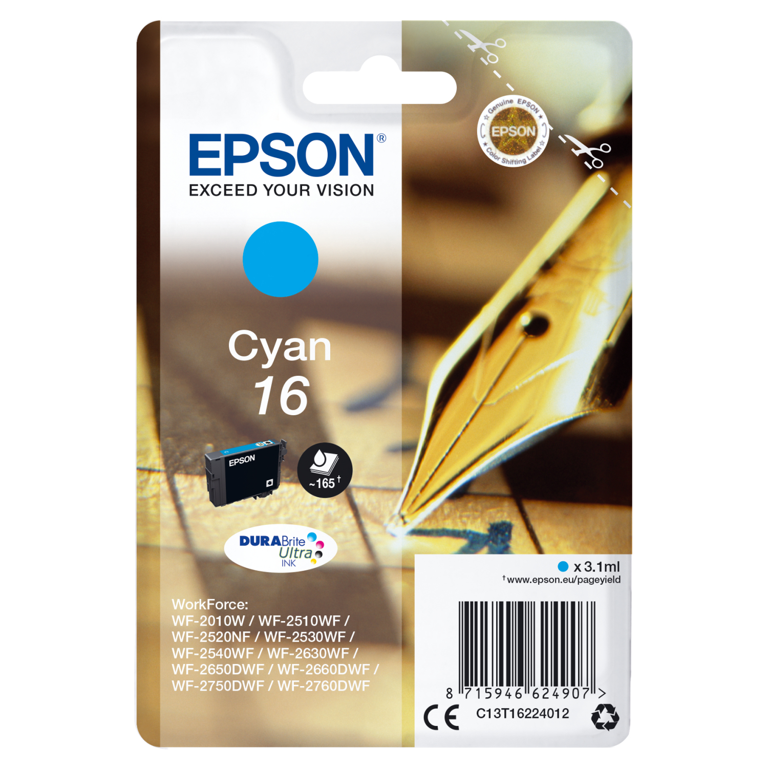 Epson C13T16224012 Ink Cartridges