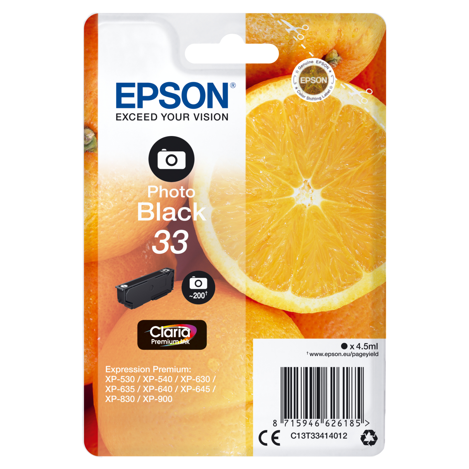 Epson C13T33414012 Ink Cartridges
