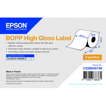 Epson C33S045736 Printer Labels