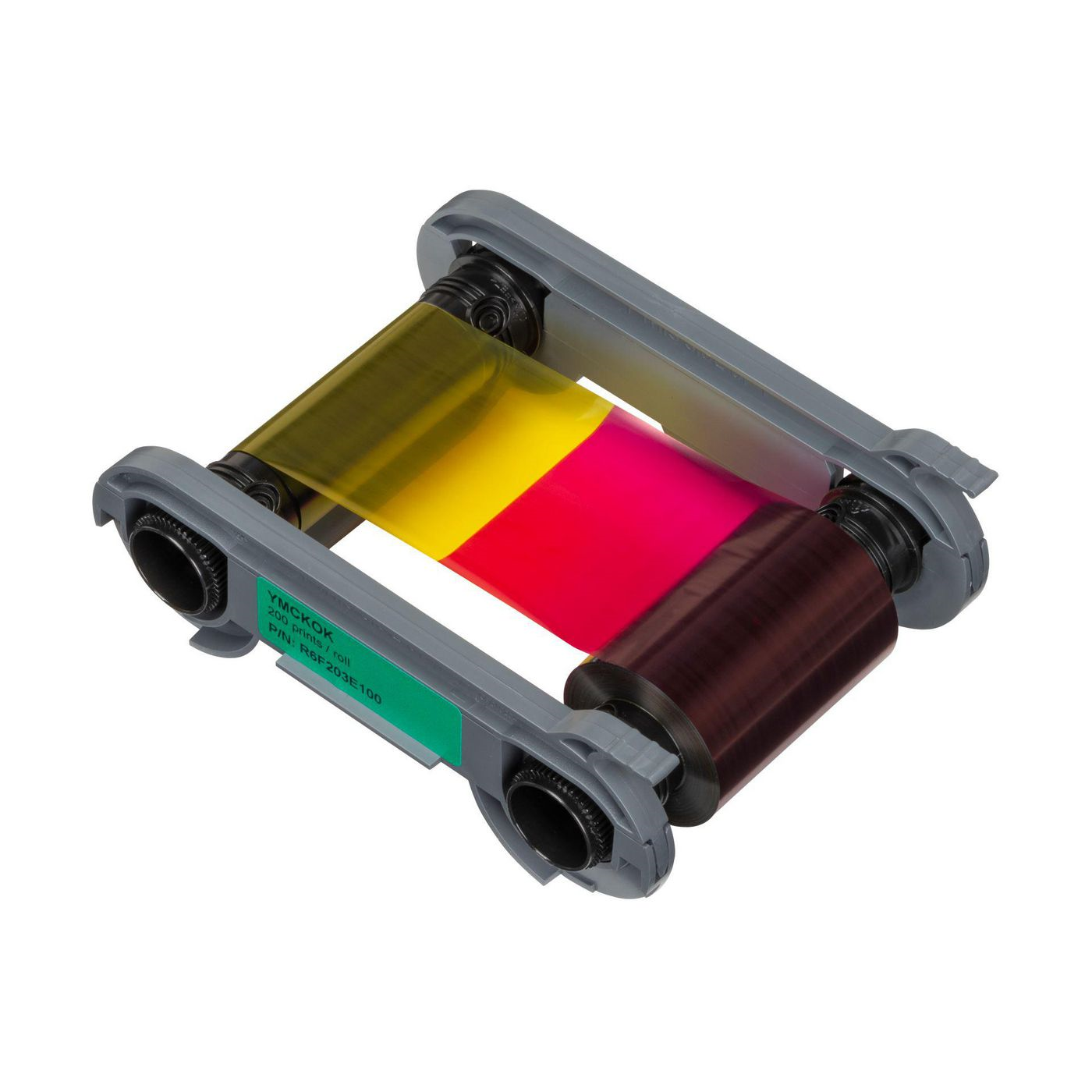 Evolis R6F203E100 YMCKO-K Colour Ribbon (200 Prints)