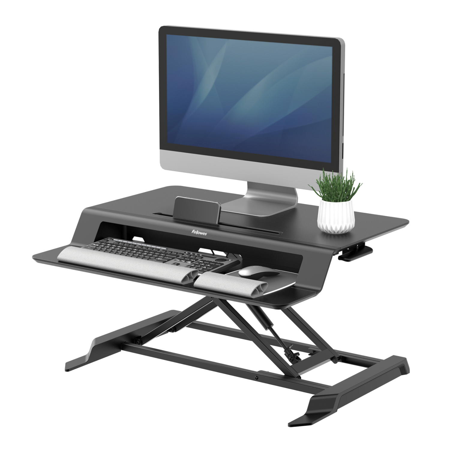 Fellowes 17KG Desktop Sit-Stand Workplaces - Black