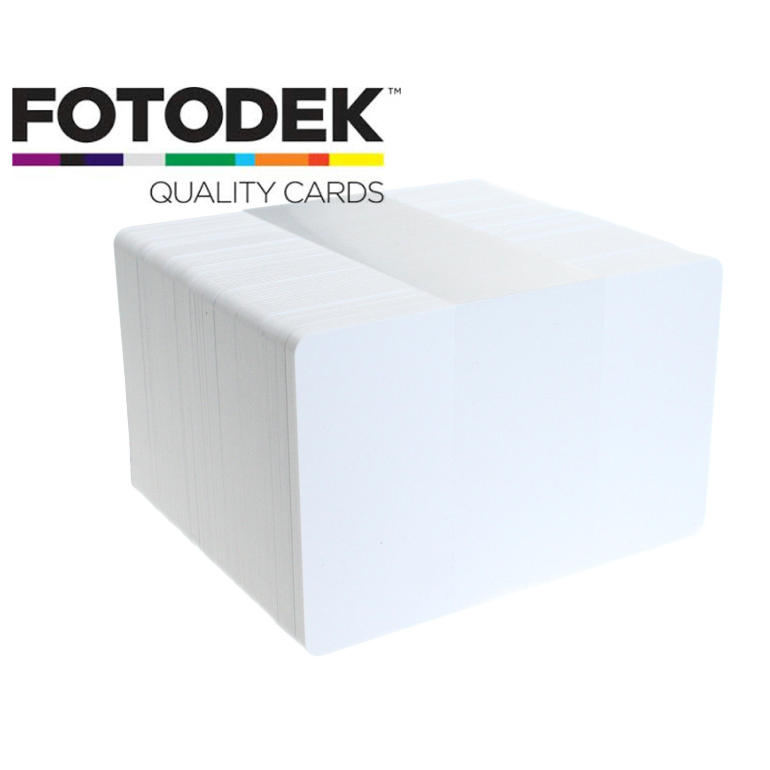 Fotodek Premium Ice White Plastic Cards (Pack of 100)