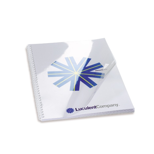 GBC HiClear Binding Covers A5 PVC 240 Micron Clear (100)