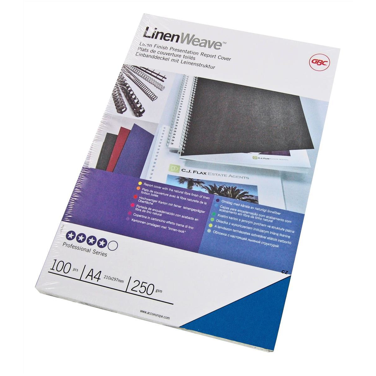 GBC 250gsm Binding Covers - Blue