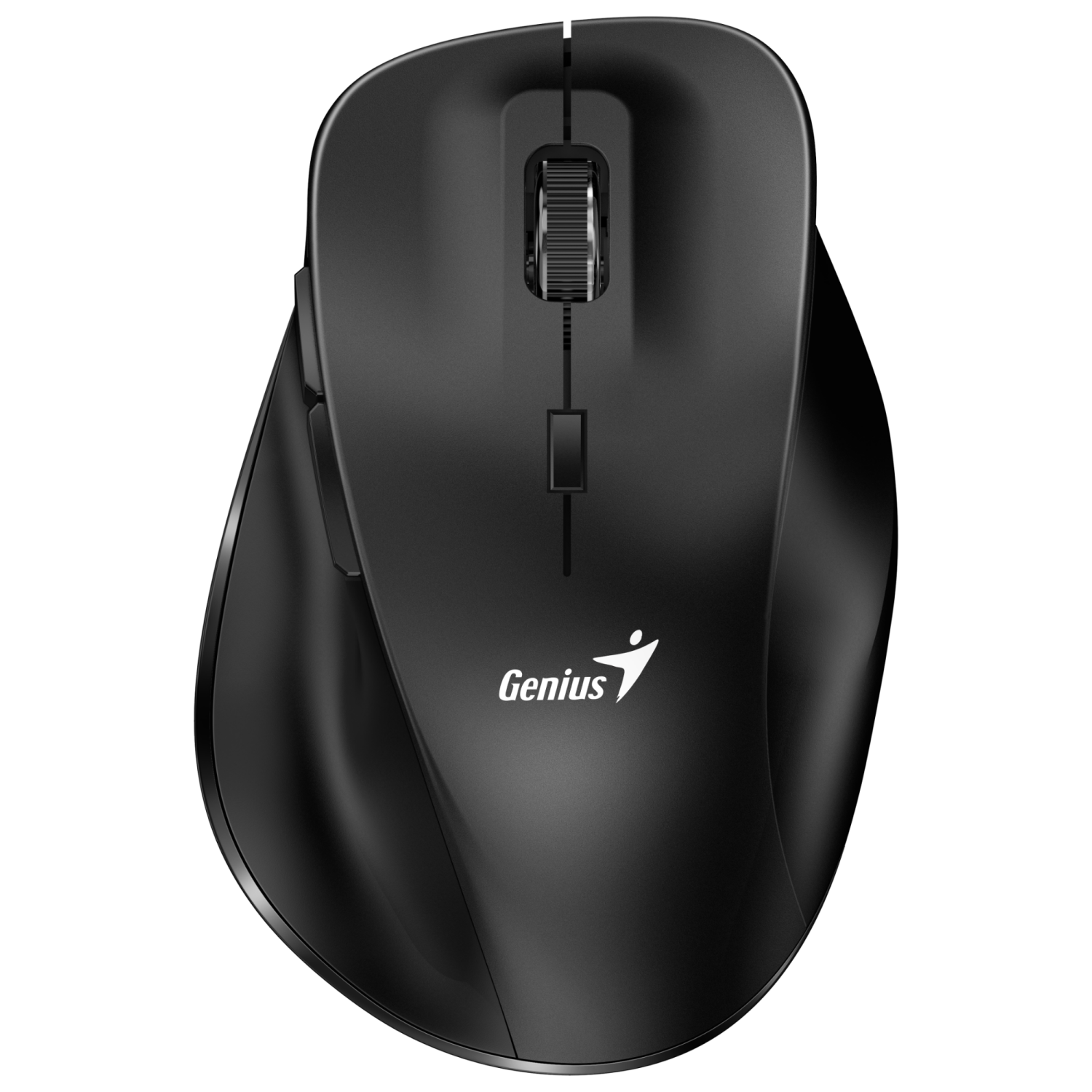 Genius Computer Technology Ergo 8230S Easy Ergonomic Wireless Silent Mouse, 2.4 GHz wireless, 6 buttons, Quiet click, less noise, DPI button: 800 / 1200 / 1600 (default) dpi - Black