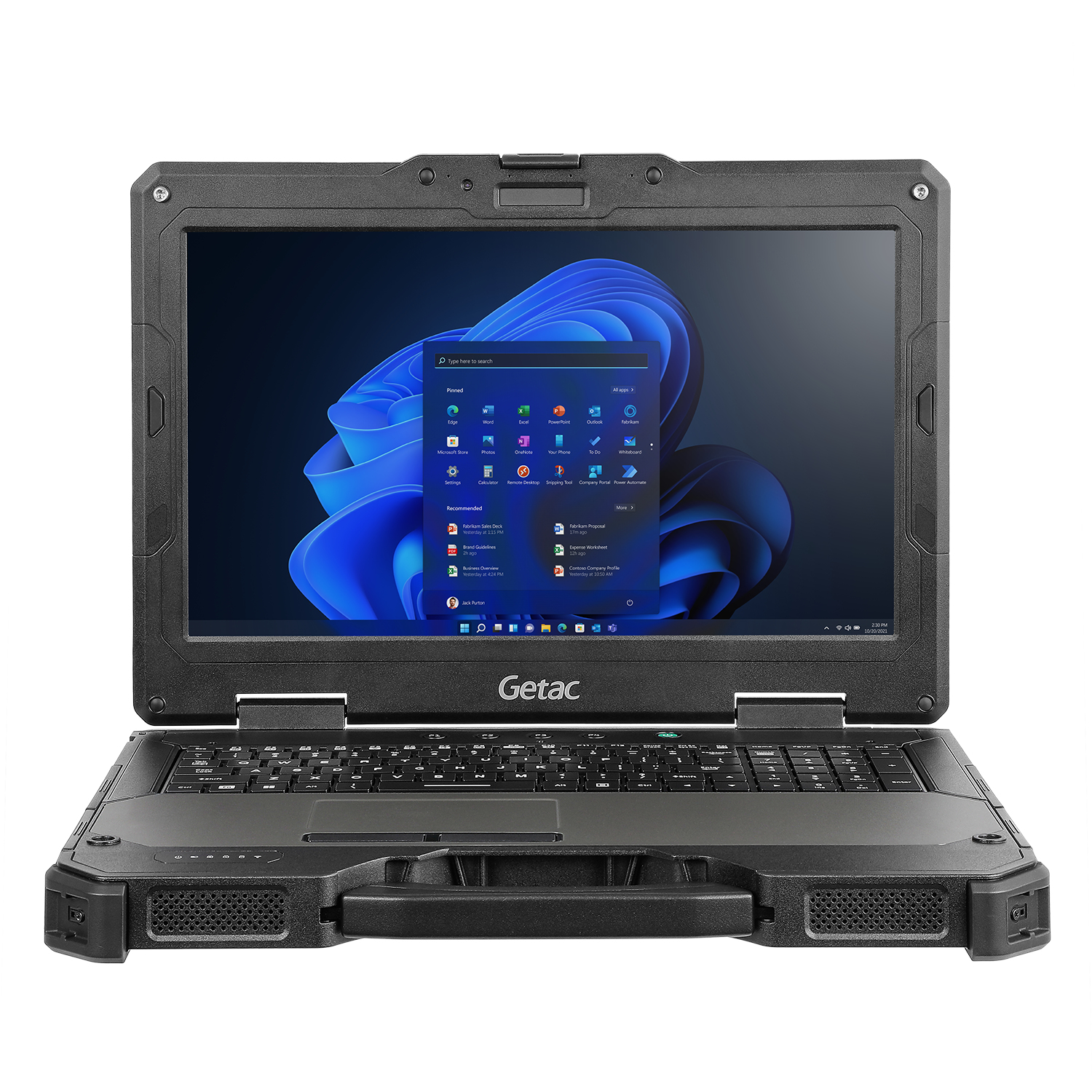 Getac X600 Laptops - 15.6 Inches - 16GB - Black