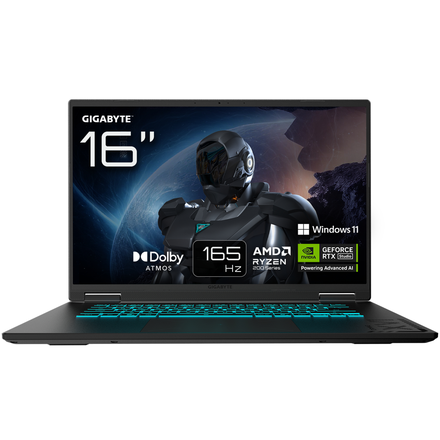 Gigabyte W11H Laptops - 16 Inches - 16GB - Black