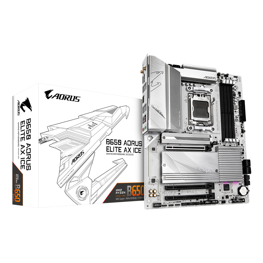 Gigabyte B650 Motherboards - White