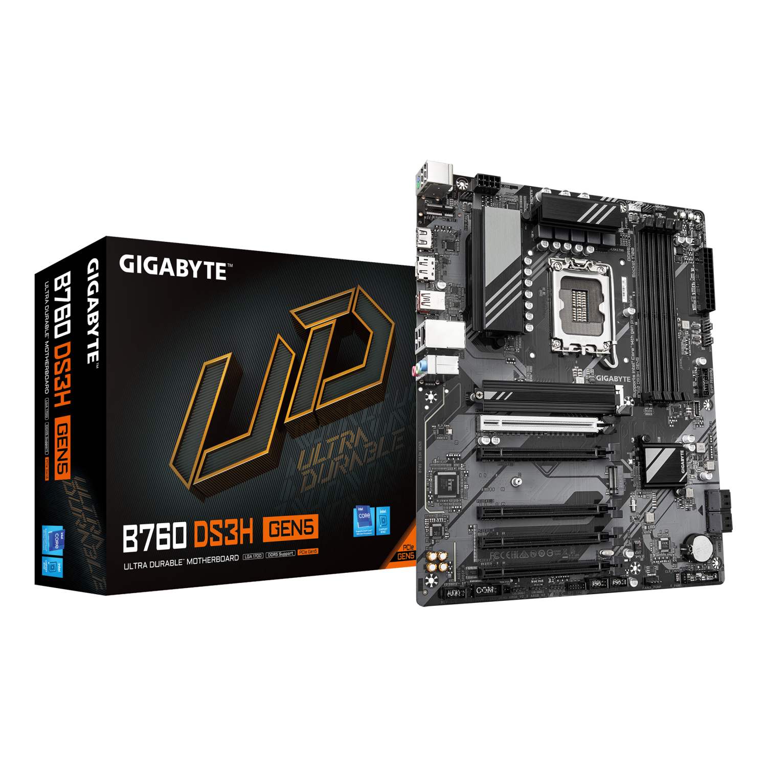 Gigabyte B760 Motherboards - Dark brown