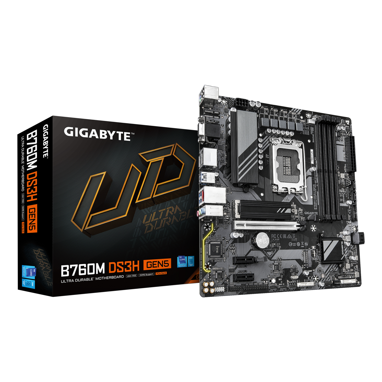 Gigabyte B760M Motherboards - Dark brown