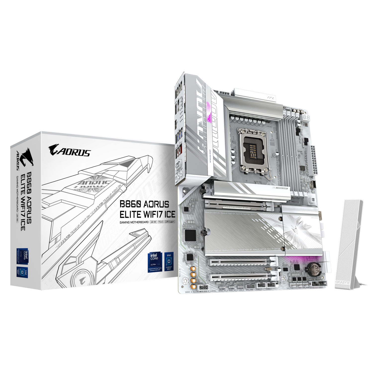 Gigabyte B860 Motherboards - White