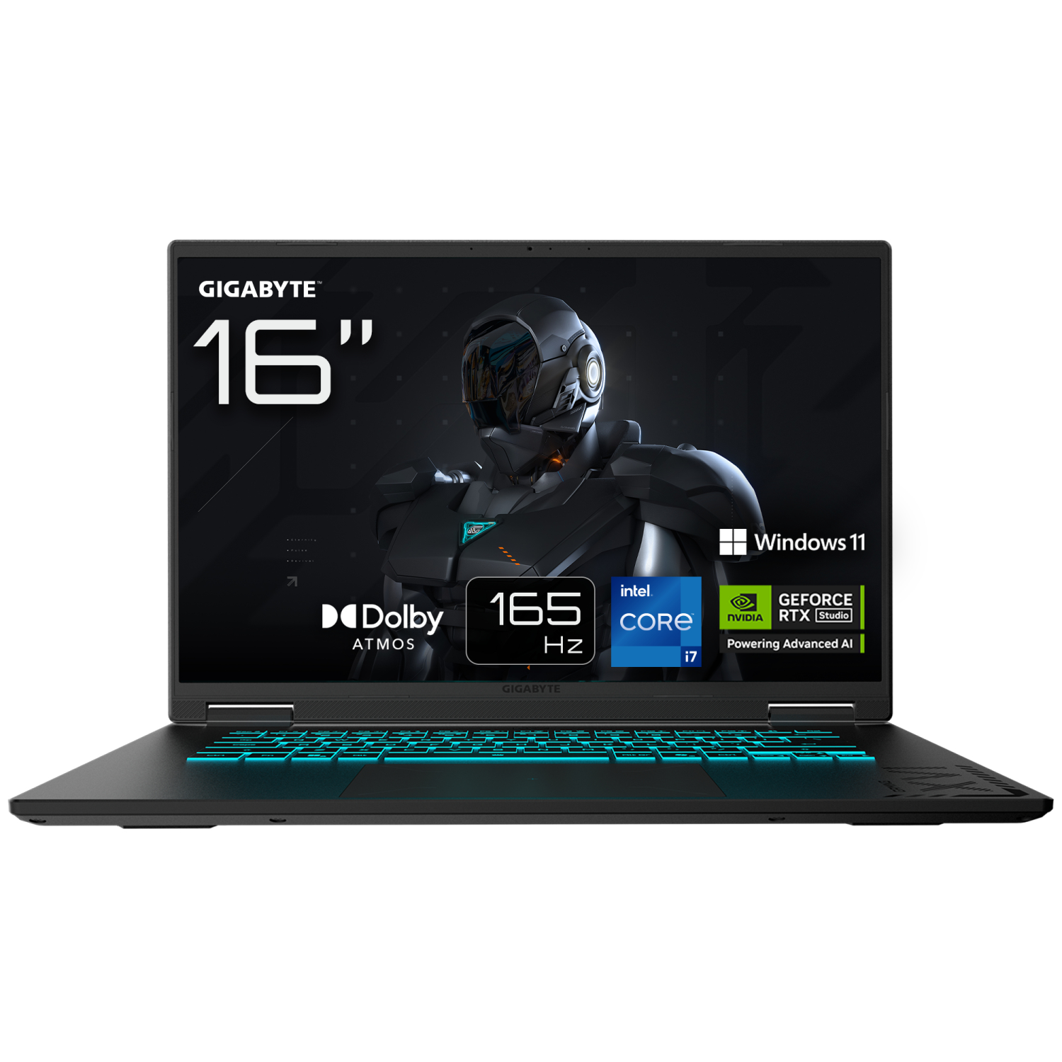 Gigabyte W11H Laptops - 16 Inches - 16GB - Black