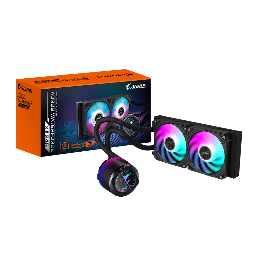 Gigabyte 2x120mm Computer Cooling Systems - Black