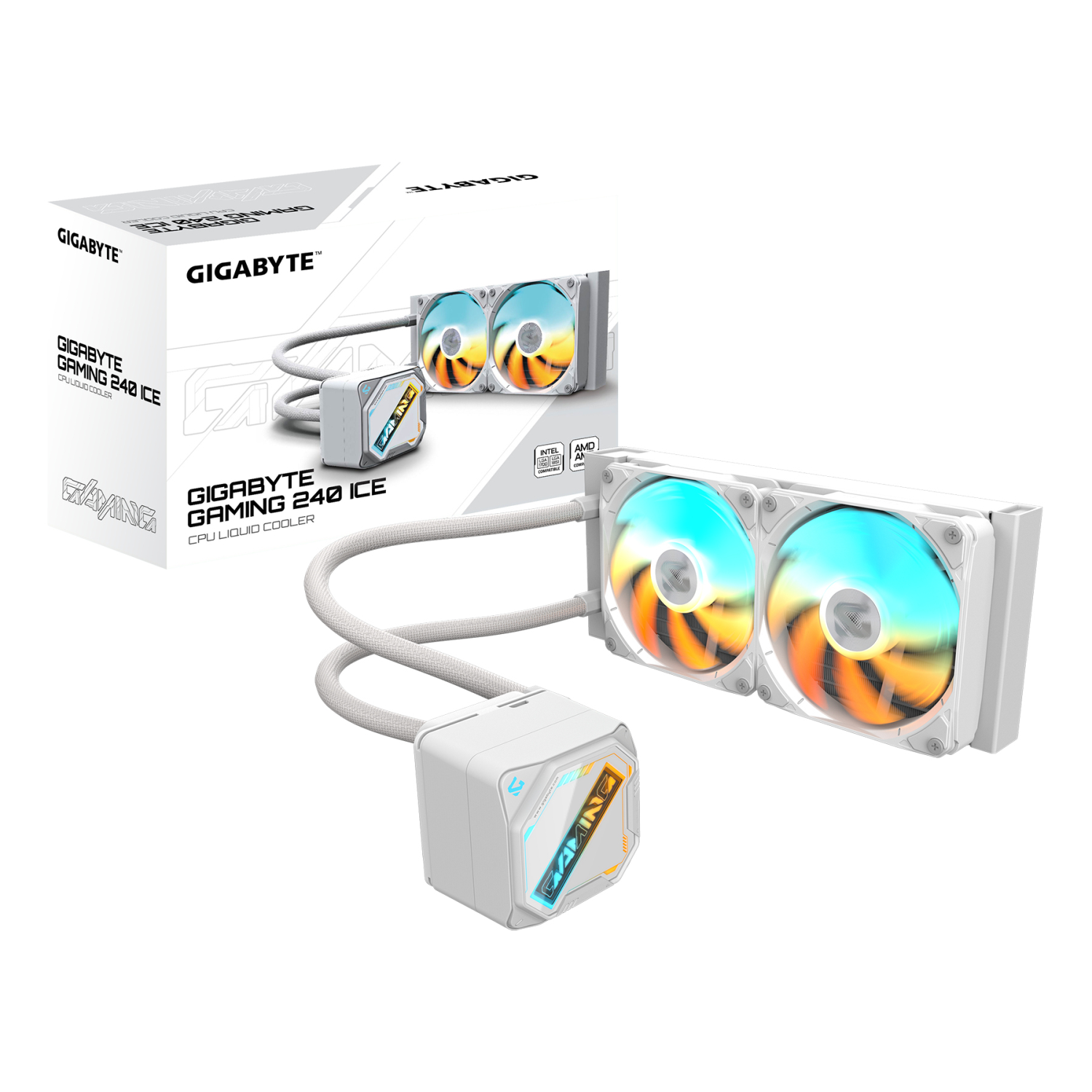 Gigabyte 2x120mm Computer Cooling Systems - White