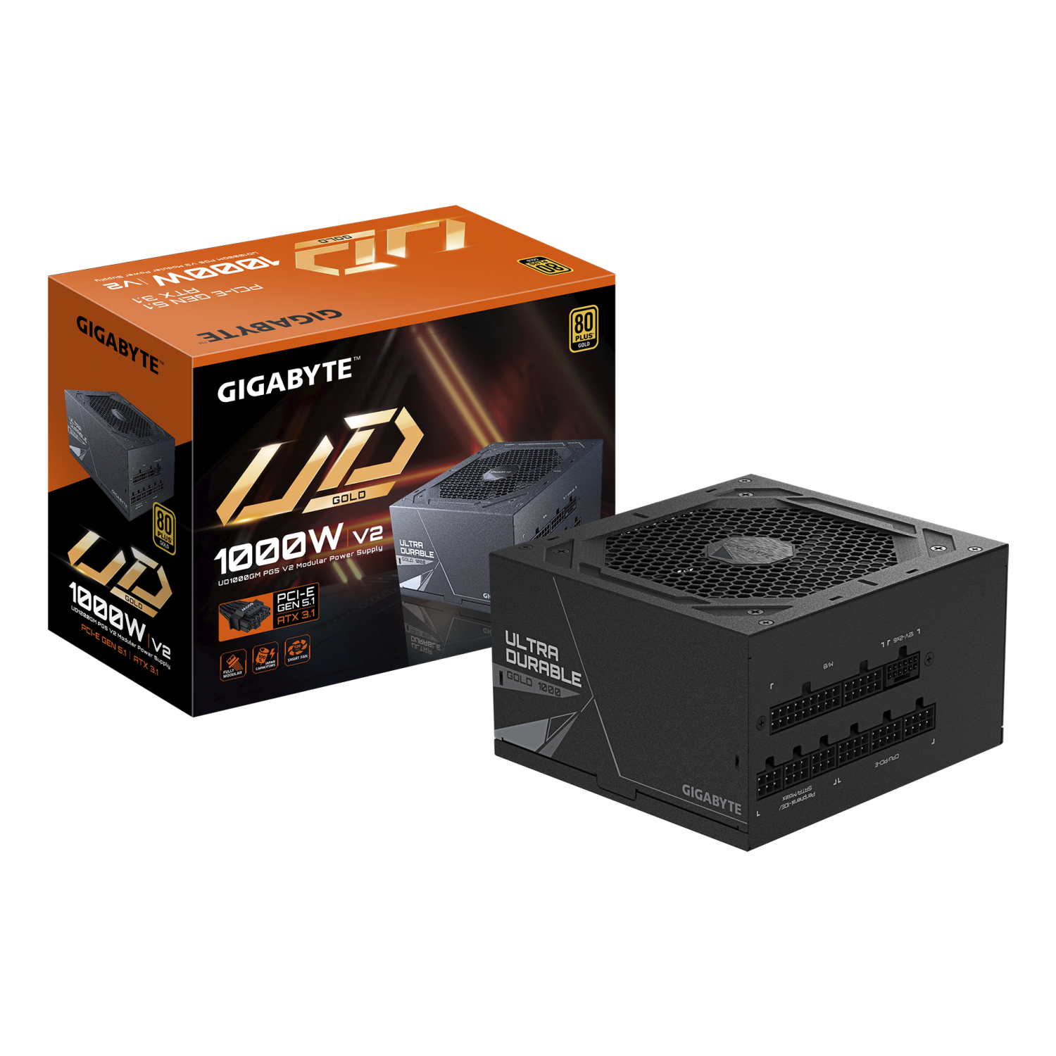 Gigabyte GP-UD1000GM Power Supply Units - Black