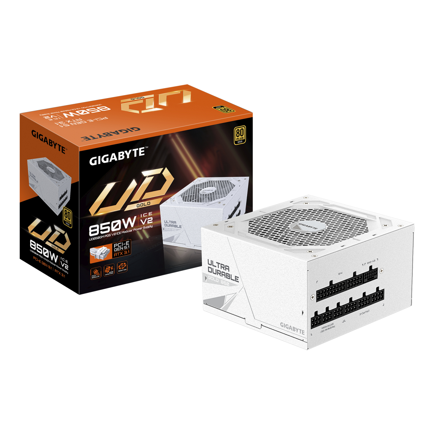 Gigabyte UD850GM Power Supply Units - White