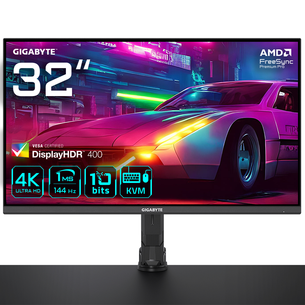 Gigabyte M32U Gaming Monitors - 31.5 Inches - Black