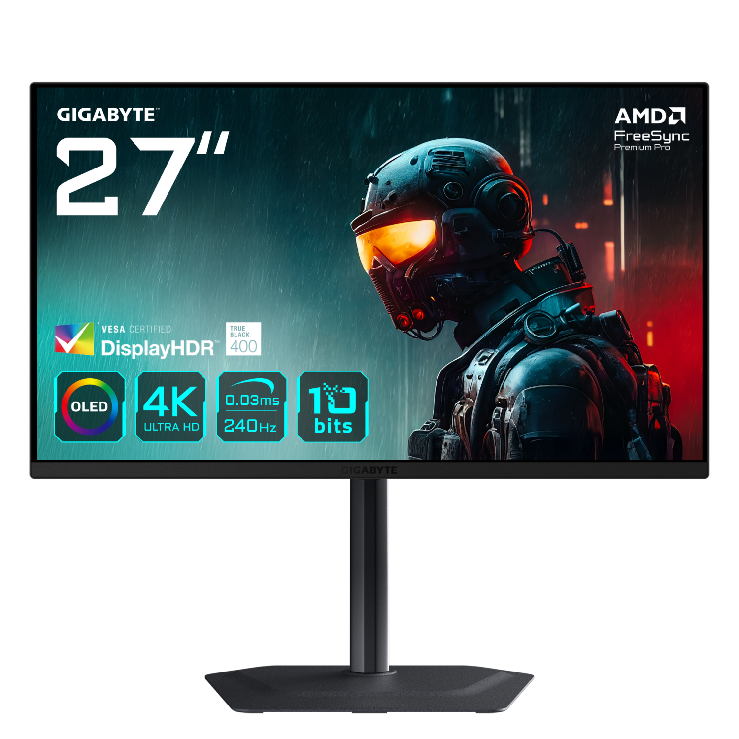 Gigabyte MO27U2 Gaming Monitors - 27 Inches - Black
