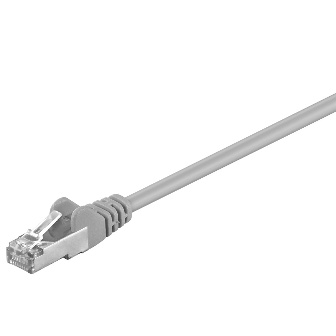 Goobay CAT 5e Patch Cable F-UTP 2 x RJ 45-8P8C Connectors Gold Plated PINs Max. Bandwidth 100 MHz 0.5 m Length, Grey - 50126
