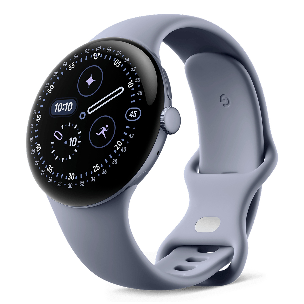 Google Pixel Watch 4 AMOLED 45 mm Digital Touchscreen Blue Wi-Fi GPS (satellite)