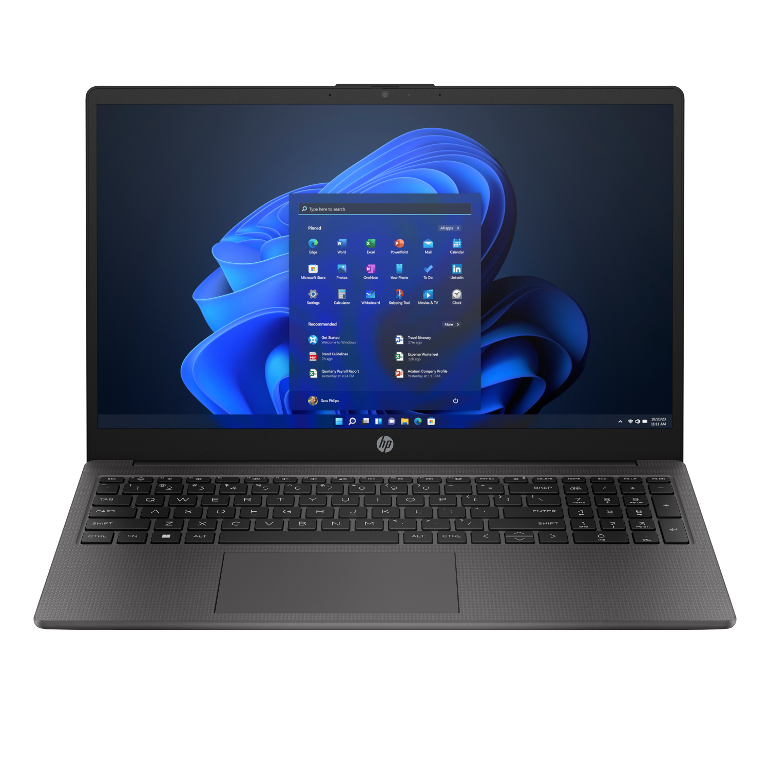 HP 255 G10 B39RBAT#ABU Laptop 15.6 Inch Full HD 1080p Screen AMD Ryzen 3 7330U 8GB RAM 256GB SSD AMD Radeon Windows 11 Home