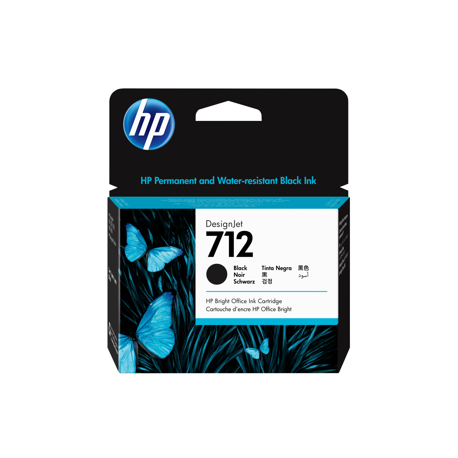 HP 712 80-ML BLACK DESIGNJET INK CA