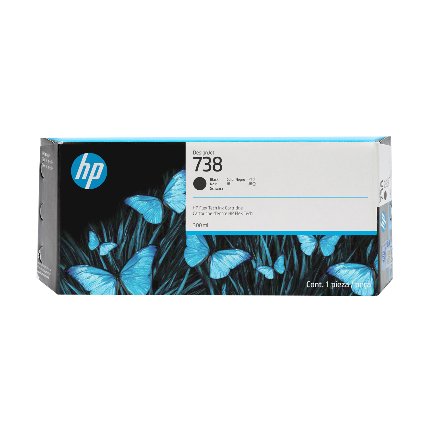 HP 738 300-ML BLACK DESIGNJET INK CA