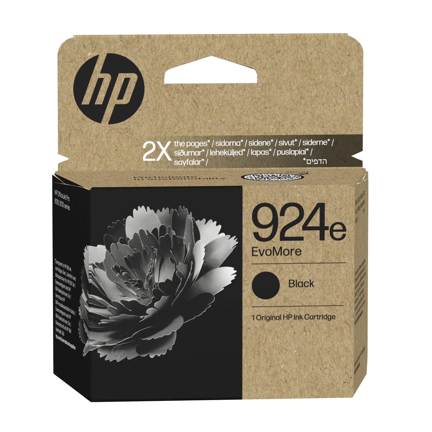 HP 924E EVOMORE BLACK ORIGINAL INK C