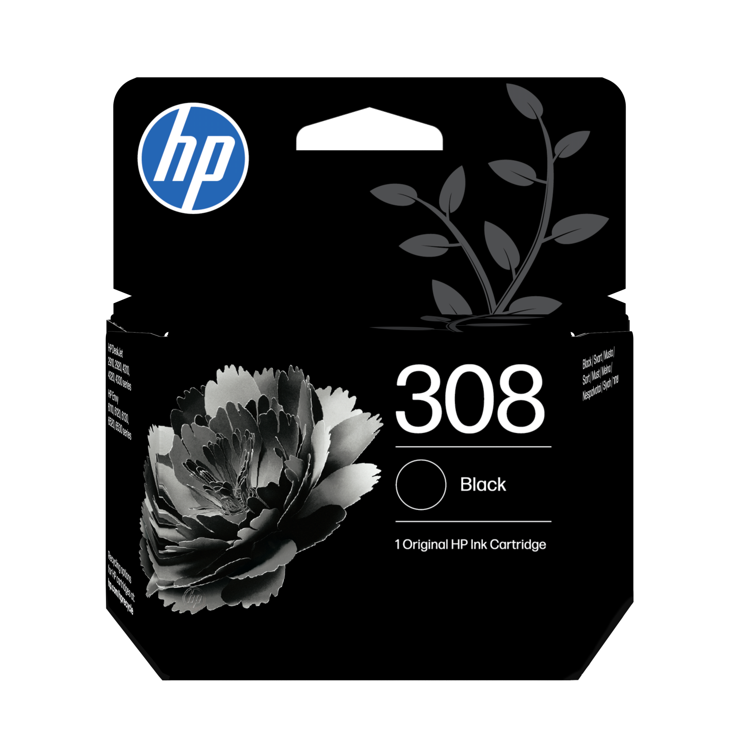 HP 308 BLACK ORIGINAL INK CARTRIDGE