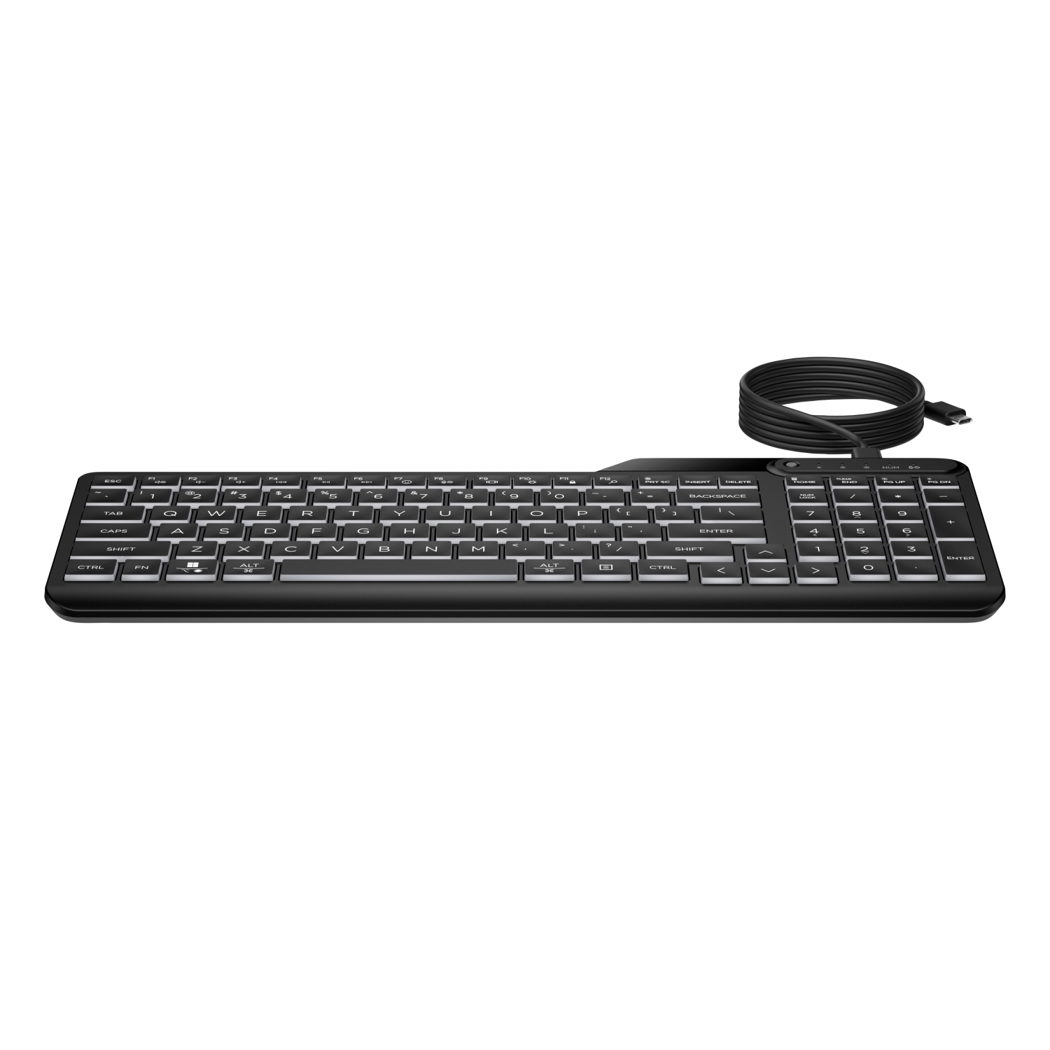 HP 400 BACKLIT WIRED KEYBOARD-UK