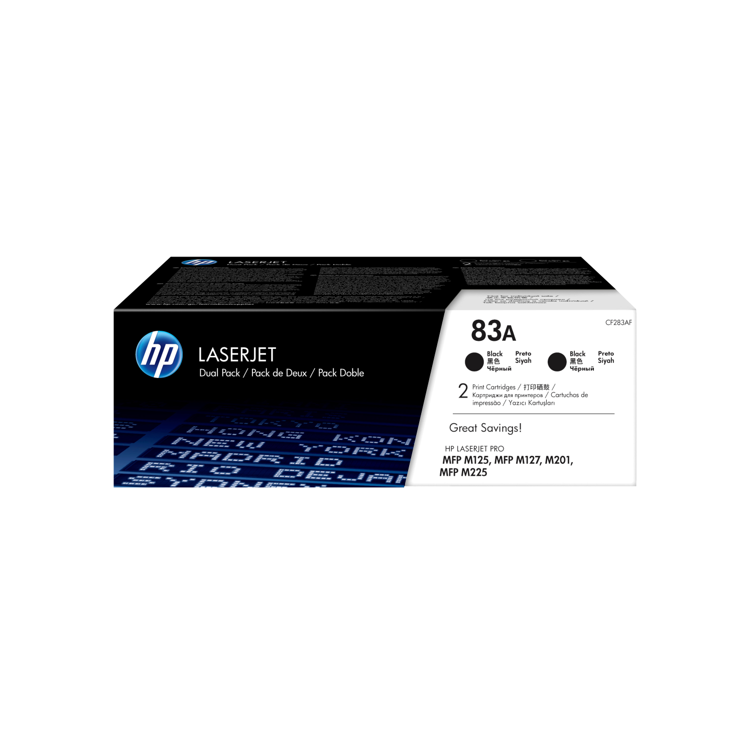83A 2-PACK BLACK TONER CART