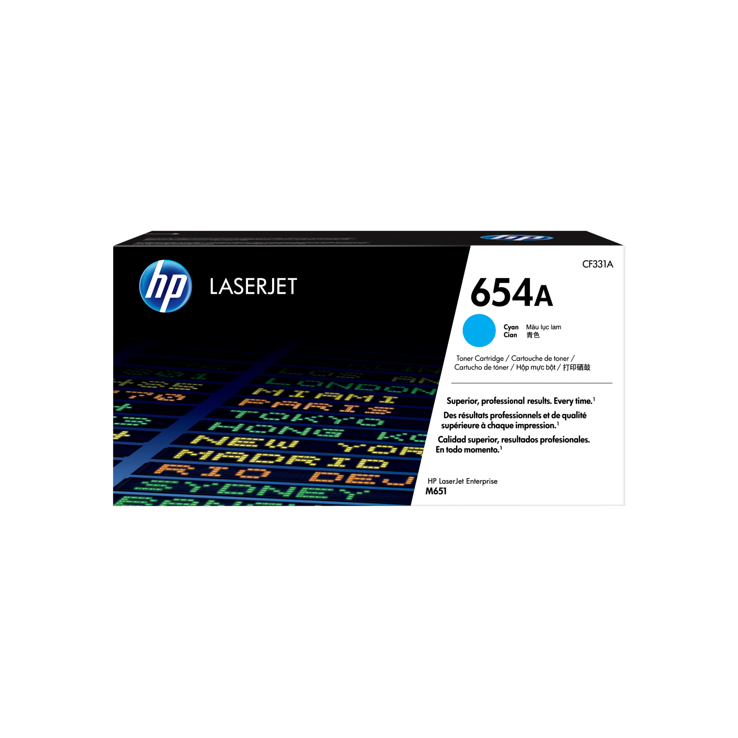 654A CYAN LASERJET TONER CART