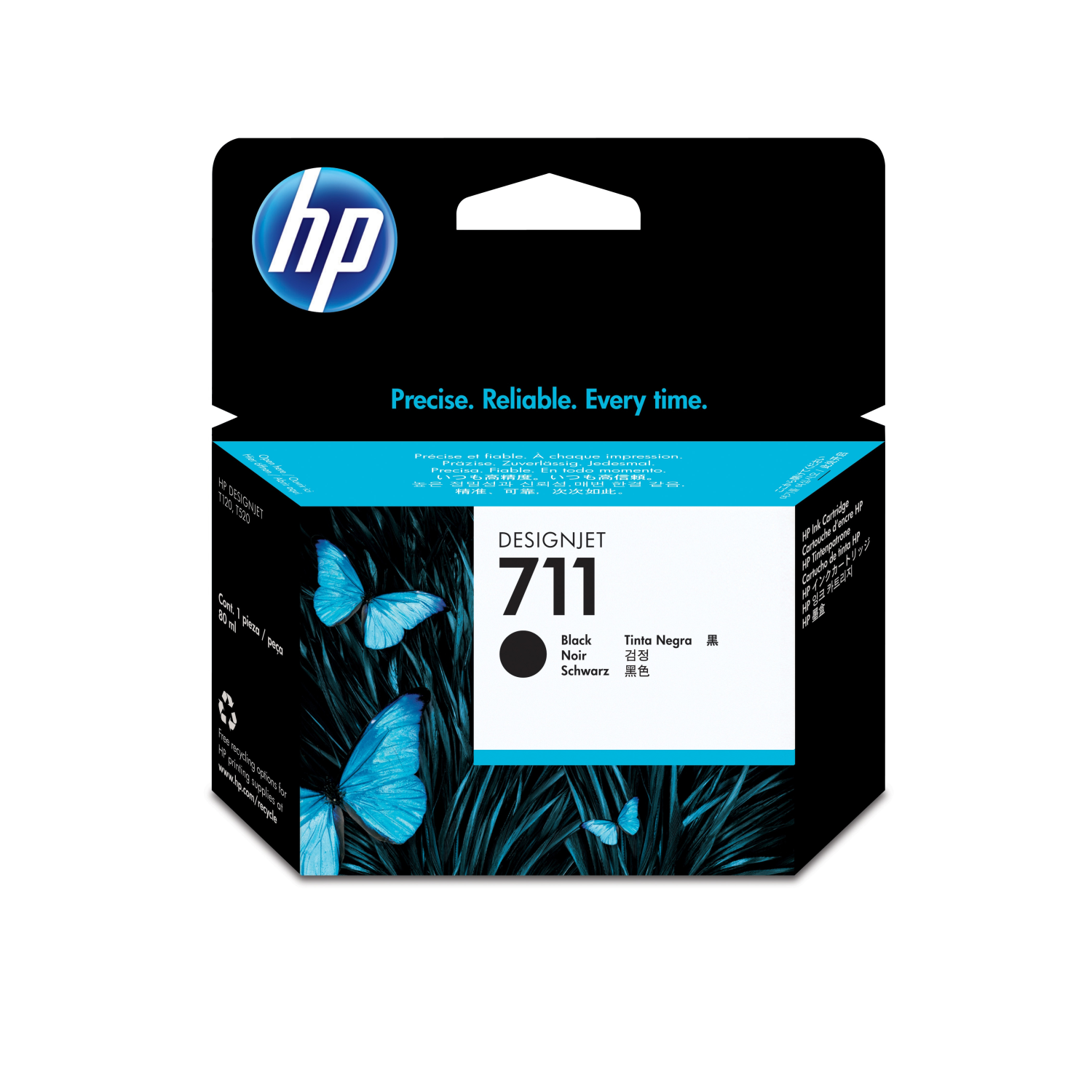 HP 711 80-ML BLACK INK CART