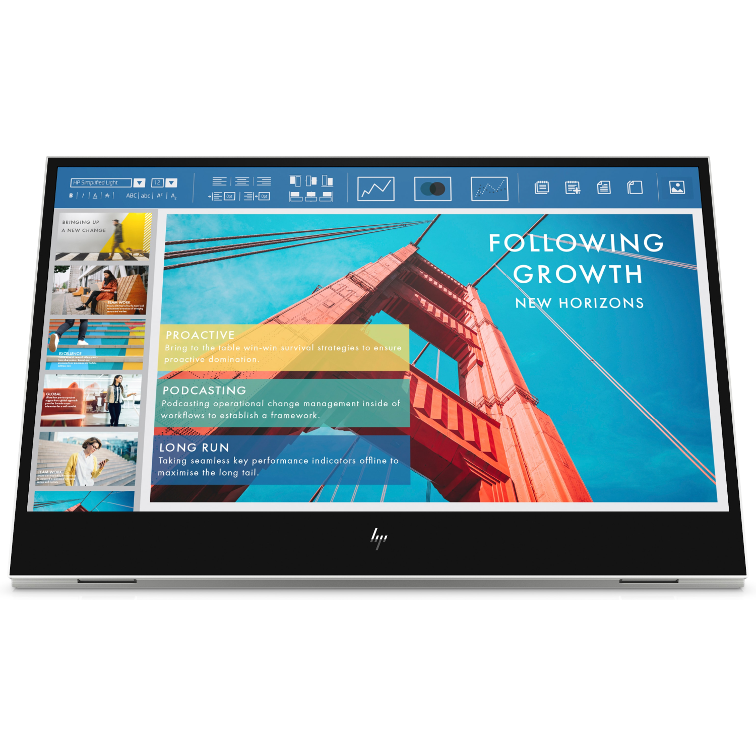 HP E-Series E14 G4 computer monitor 35.6 cm (14") 1920 x 1080 pixels Full HD LED White